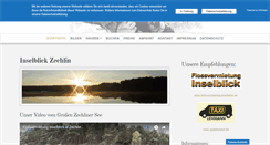 Desktop Screenshot of inselblick-zechlin.de